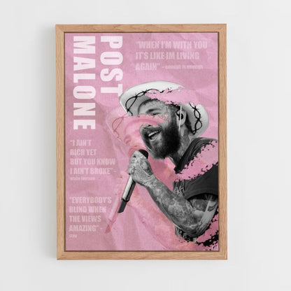 Plakatpost Malone Rose