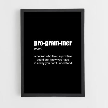 programmer-11 cadre Noir