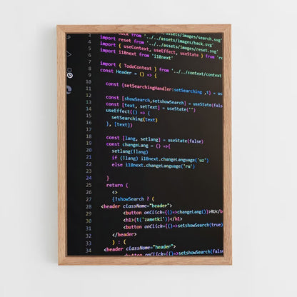 programmer-16 cadre Bois clair