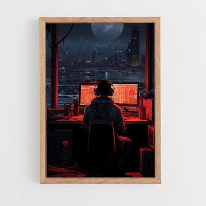 programmer-2 cadre Bois clair