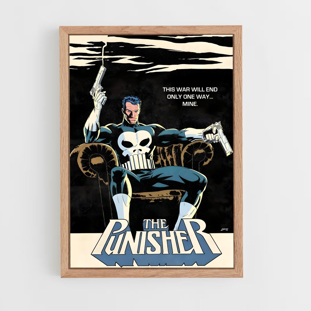 punisher-10 cadre Bois clair