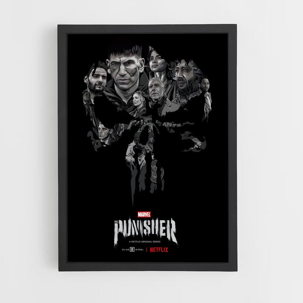 punisher-12 cadre Noir
