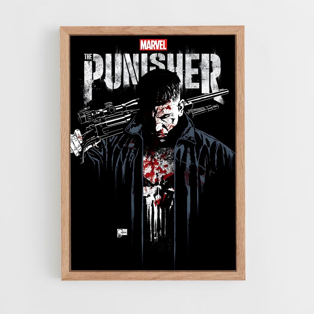punisher-4 cadre Bois clair