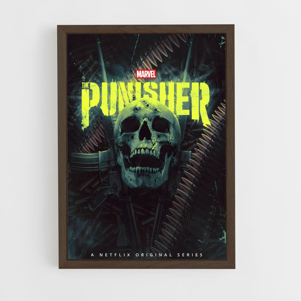 punisher-9 cadre Bois foncé