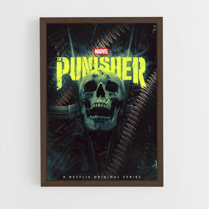 punisher-9 cadre Bois foncé