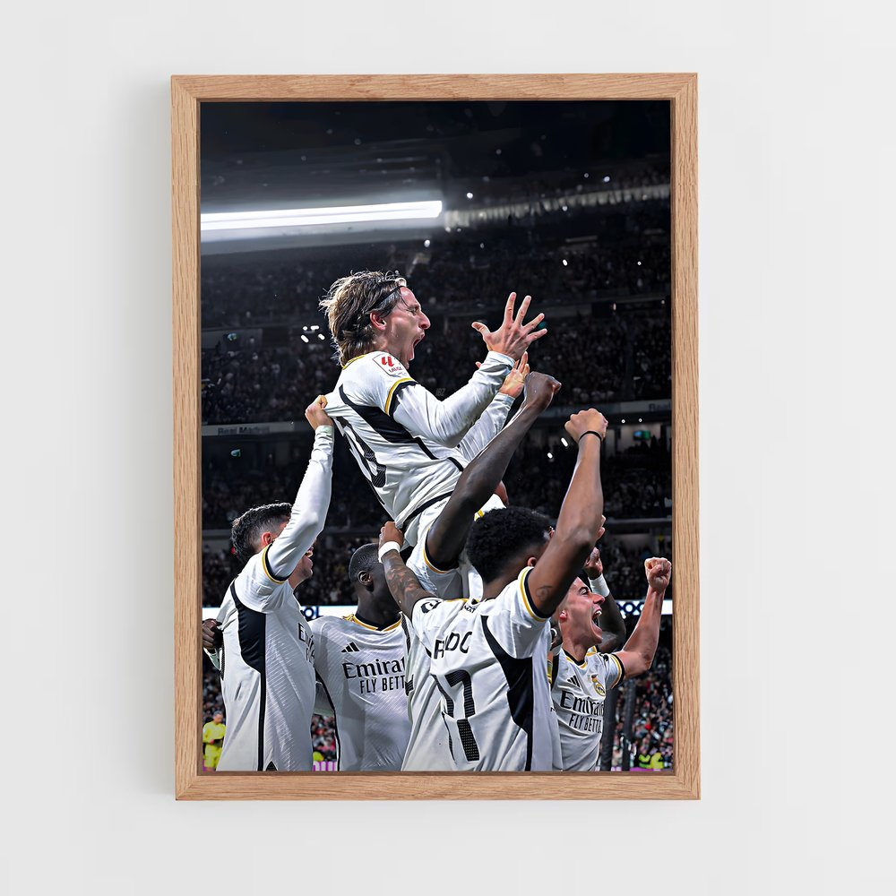 real-madrid-6 cadre Bois clair