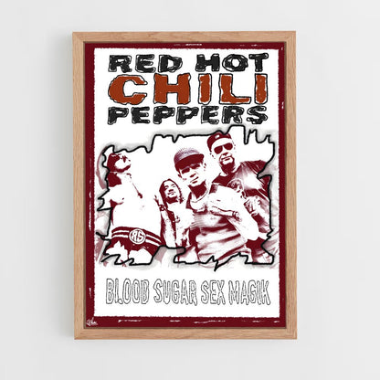 red-hot-chili-pepper-11 cadre Bois clair