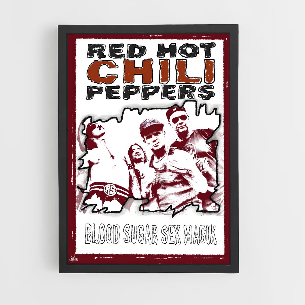 red-hot-chili-pepper-11 cadre Noir