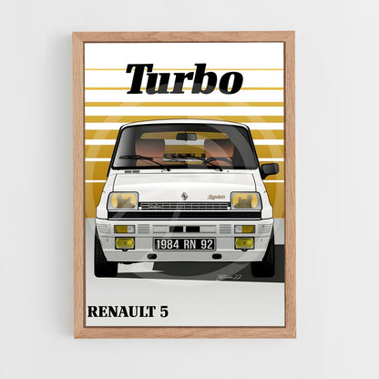 renault-10 cadre Bois clair