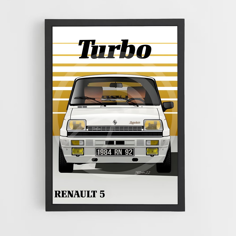 renault-10 cadre Noir
