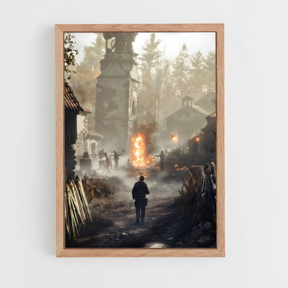 resident-evil-1 cadre Bois clair
