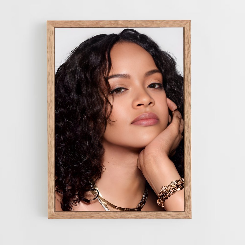 rihanna-2 cadre Bois clair