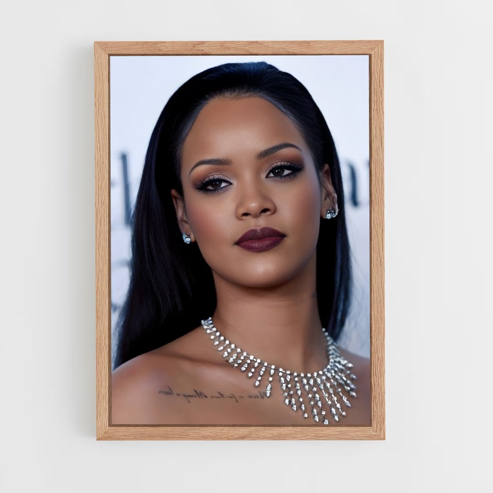 rihanna-5 cadre Bois clair