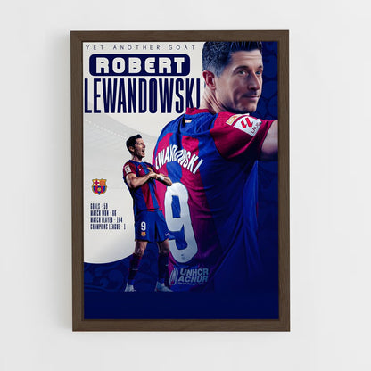 robert-lewandowski-12 cadre Bois foncé