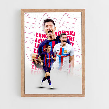 robert-lewandowski-17 cadre Bois clair