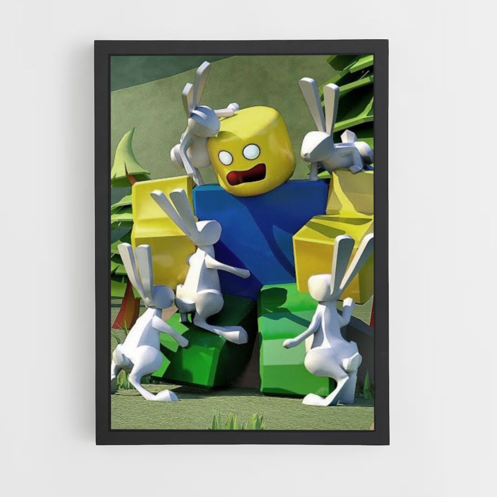 Poster Roblox-Kaninchen