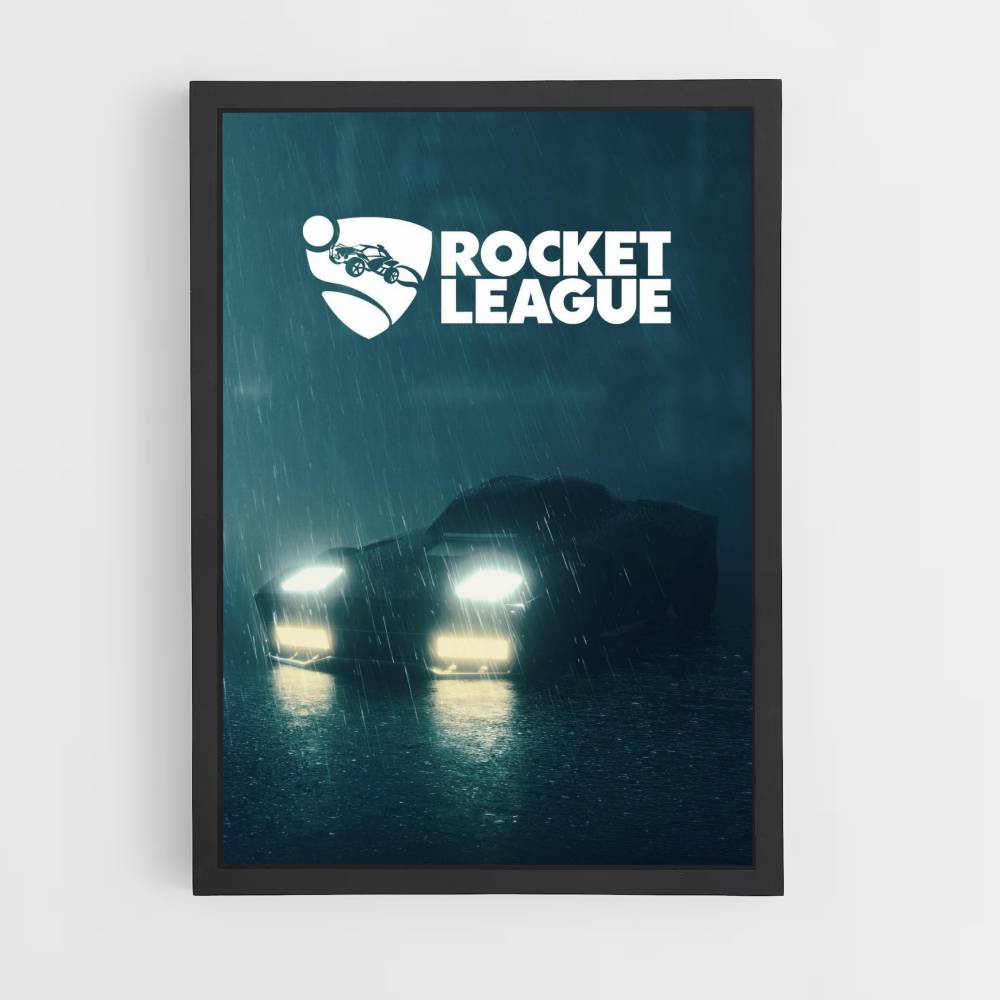 Rocket League-Regenplakat