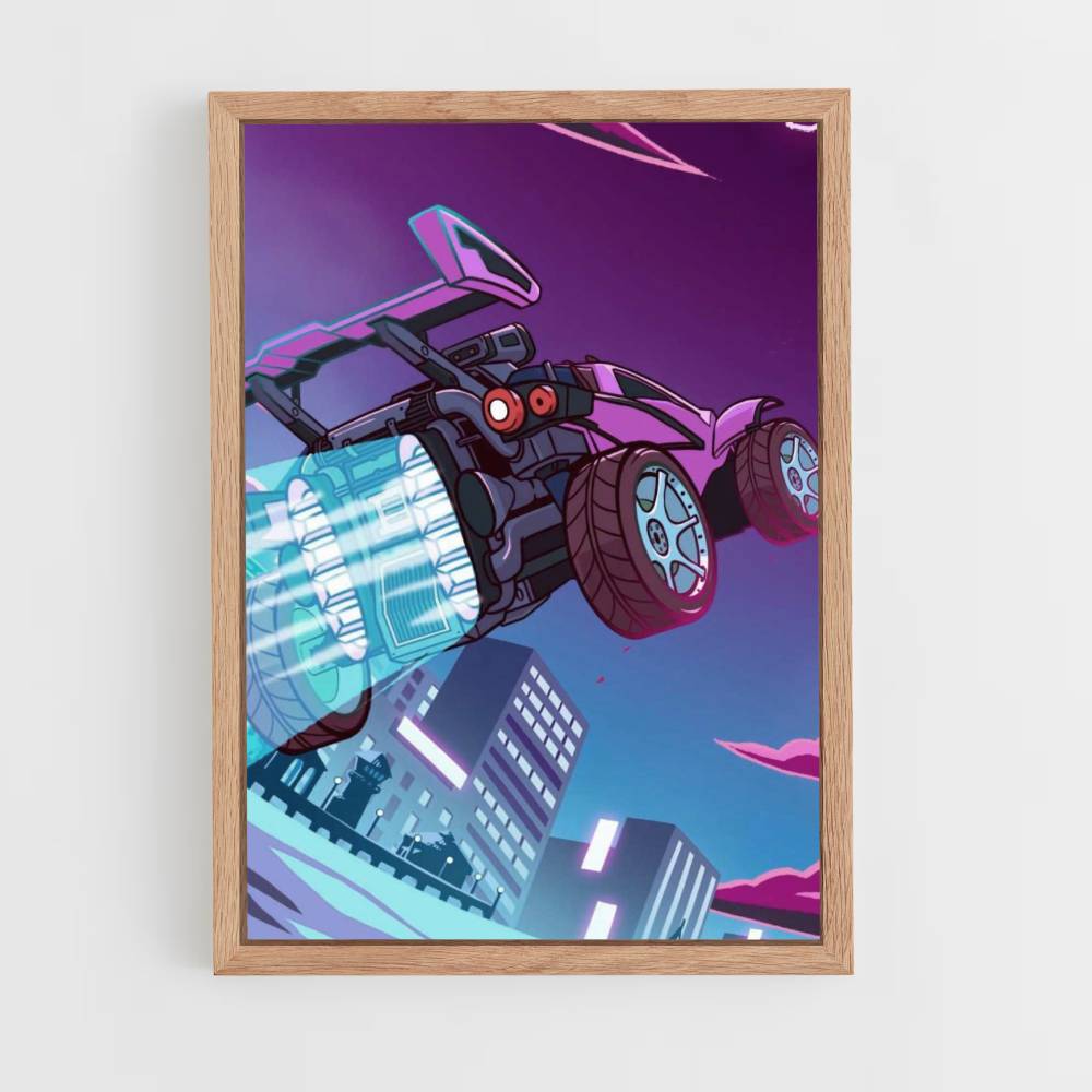 Poster Rocket League Lila