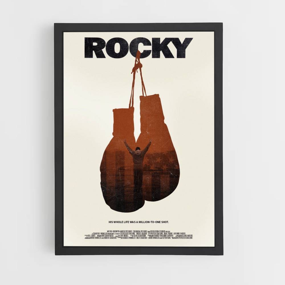 Poster Rockige Boxhandschuhe