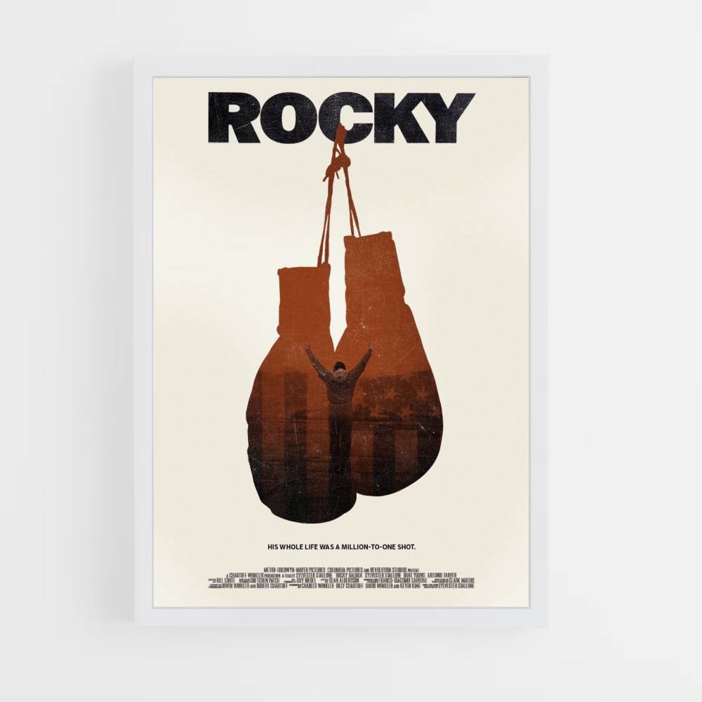 Poster Rockige Boxhandschuhe