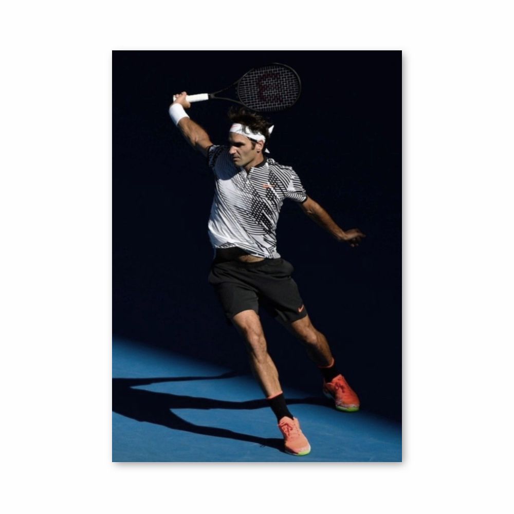 Federer-Schläger-Poster