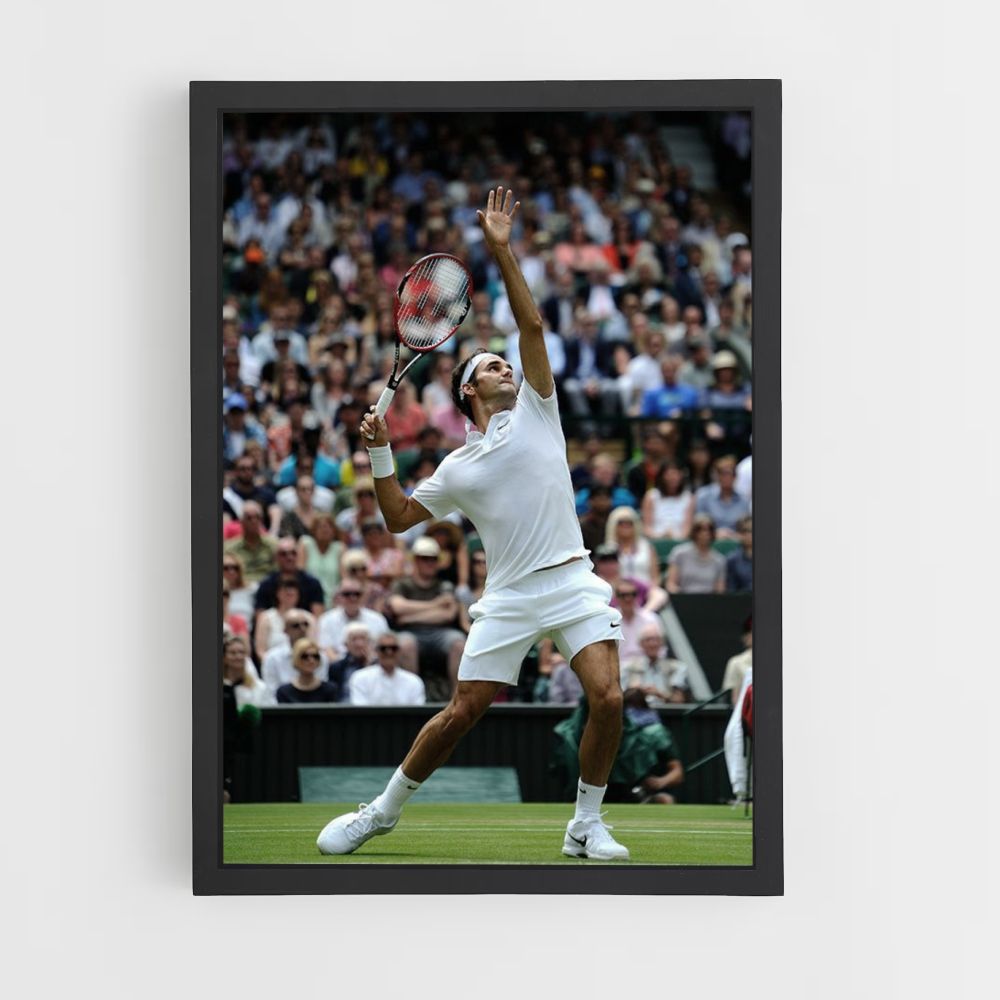 Poster Rodger Federer Schießen