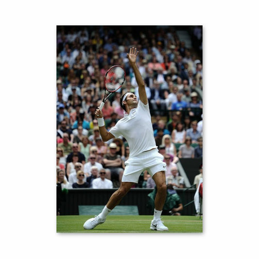 Poster Rodger Federer Schießen