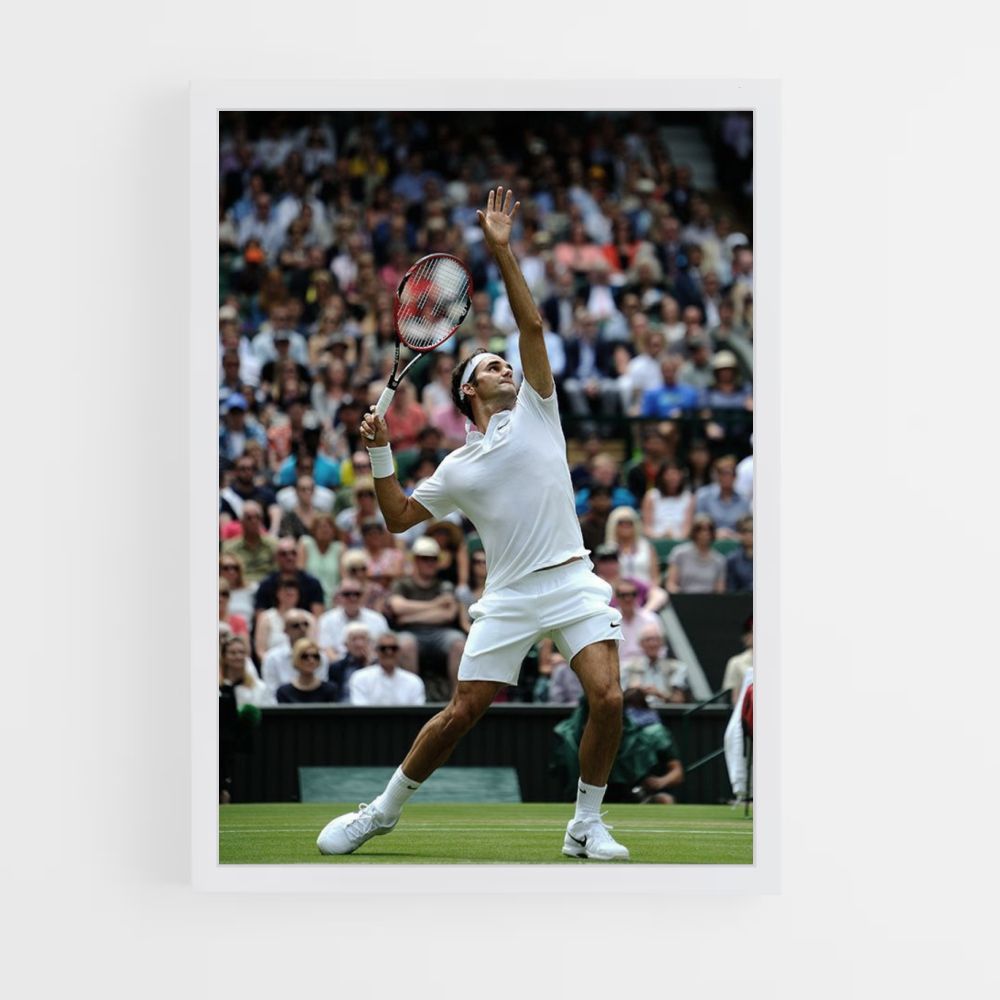 Poster Rodger Federer Schießen