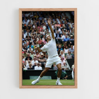 Poster Rodger Federer Schießen