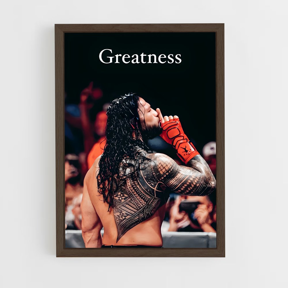 roman-reigns-1 cadre Bois foncé