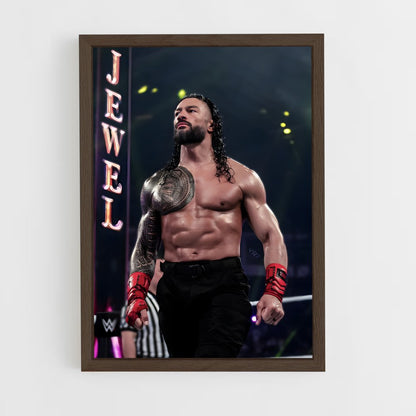roman-reigns-11 cadre Bois foncé