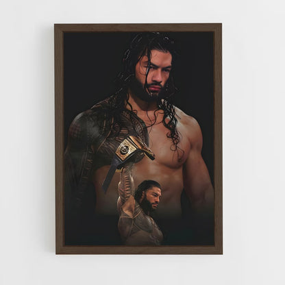 roman-reigns-2 cadre Bois foncé