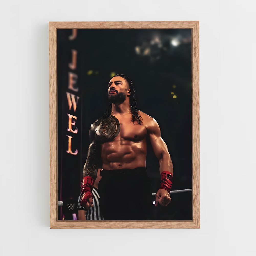 roman-reigns-3 cadre Bois clair