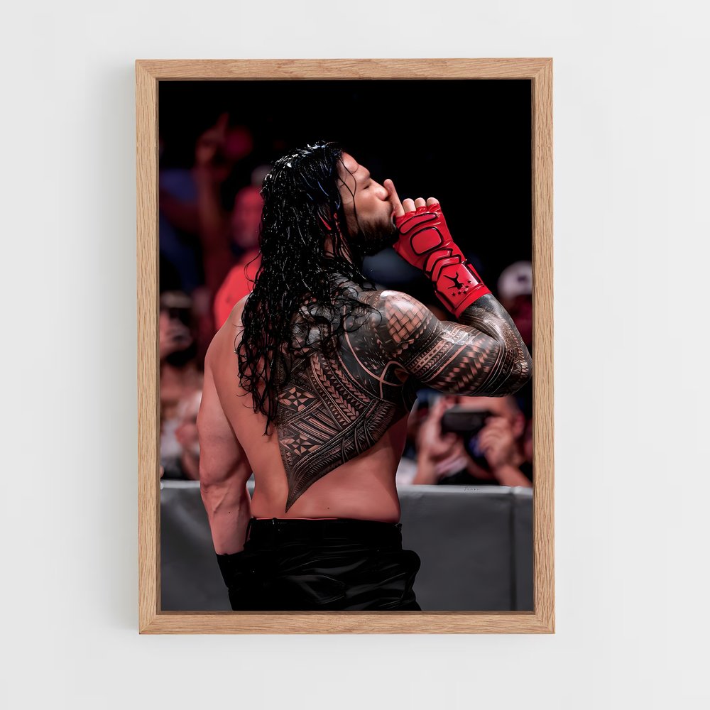 roman-reigns-5 cadre Bois clair