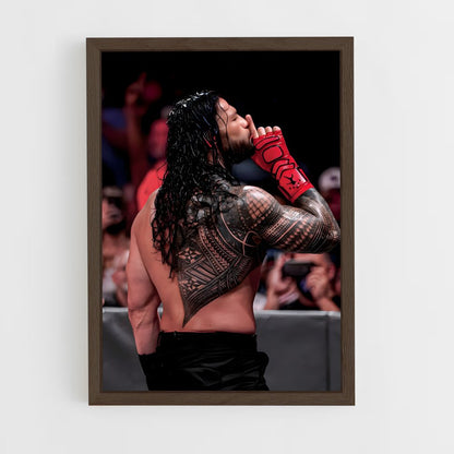 roman-reigns-5 cadre Bois foncé