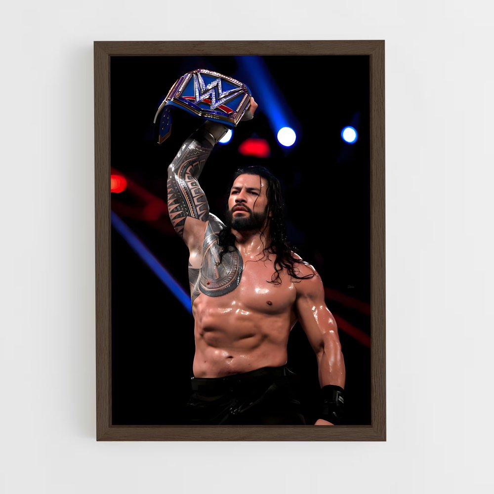 roman-reigns-7 cadre Bois foncé