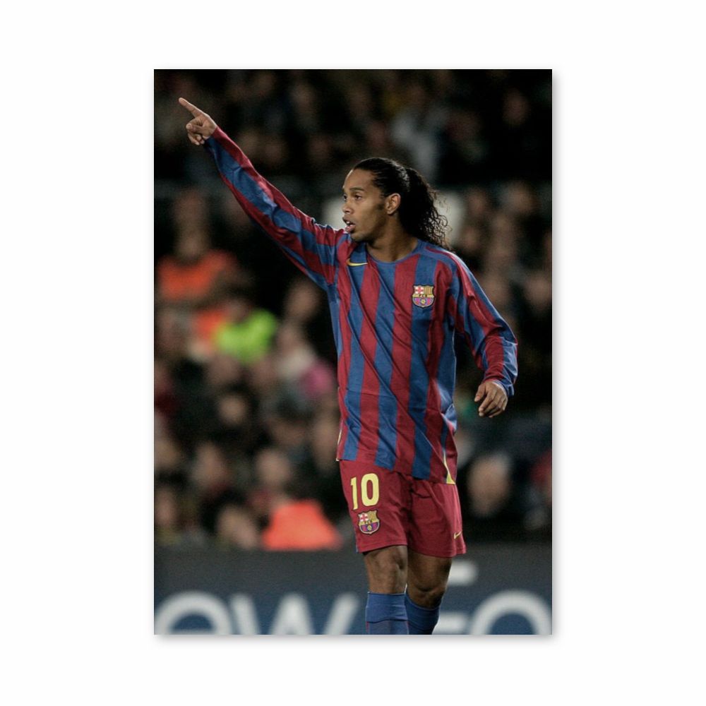 Poster Ronaldinho Barcelona