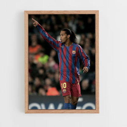 Poster Ronaldinho Barcelona