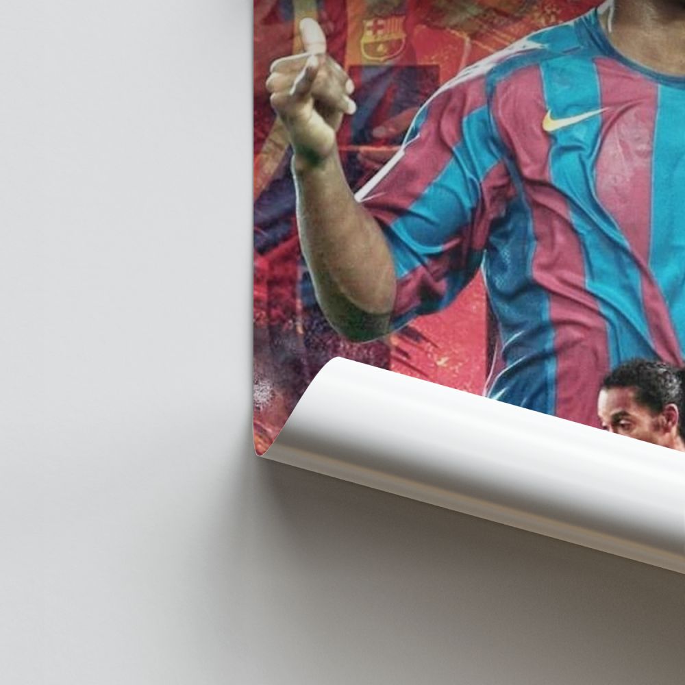 Poster Fußball Ronaldinho