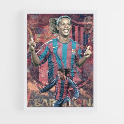 Poster Fußball Ronaldinho