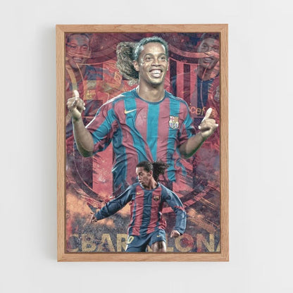 Poster Fußball Ronaldinho