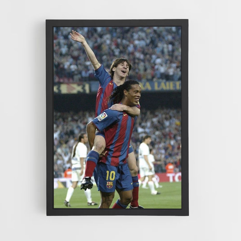 Poster Ronaldinho Messi