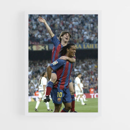 Poster Ronaldinho Messi