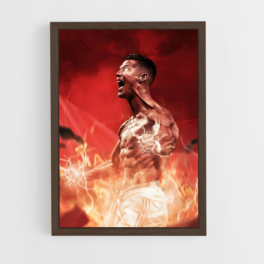 ronaldo-4 cadre Bois foncé