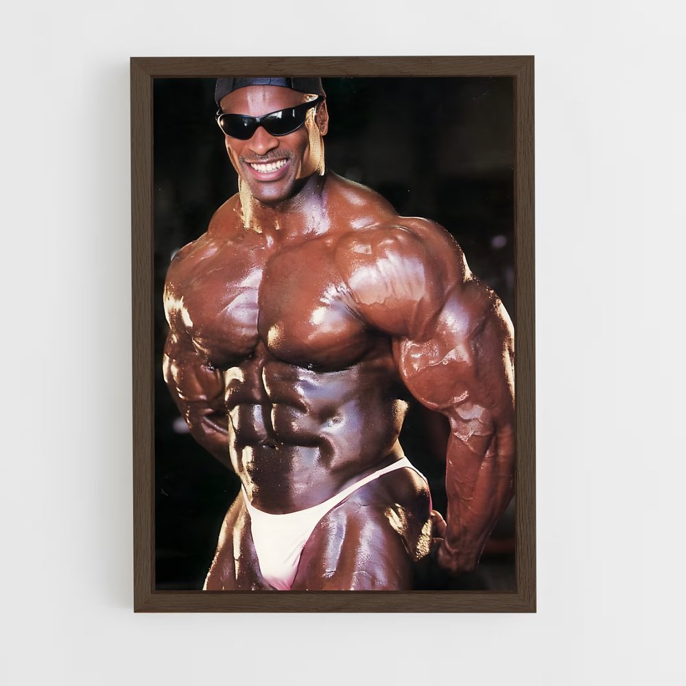 ronnie-coleman-2 cadre Bois foncé