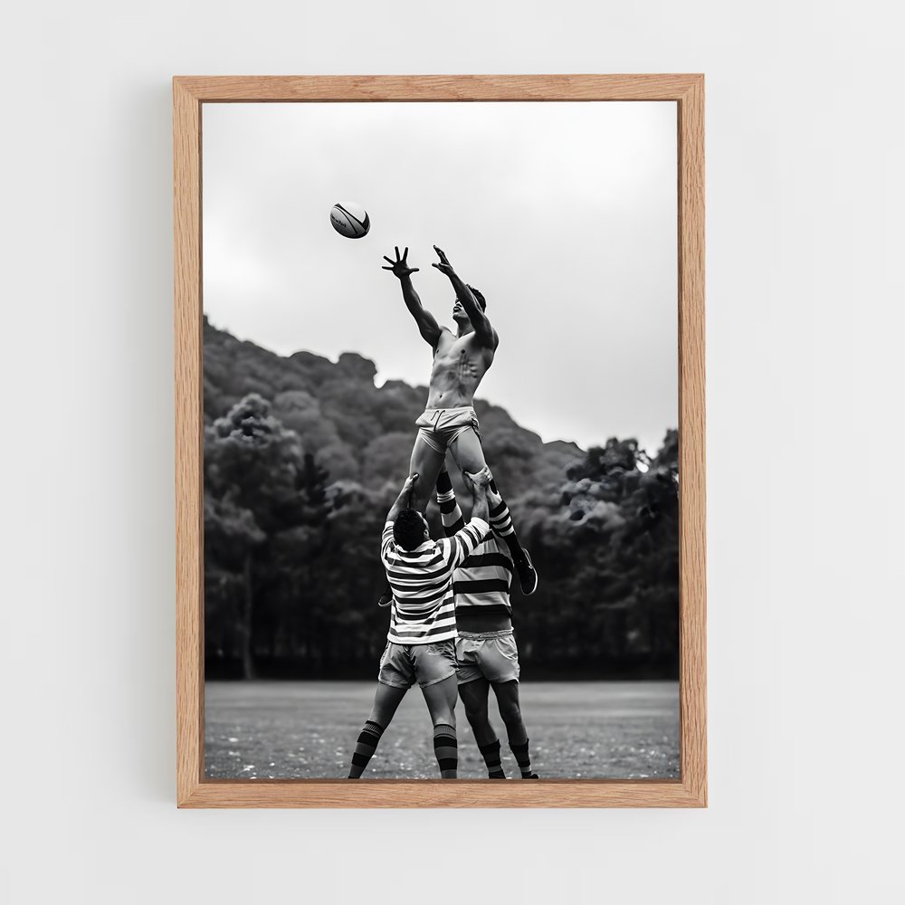 rugby-1 cadre Bois clair
