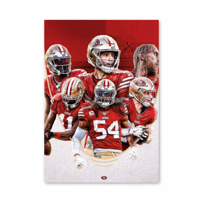 Poster San Francisco 49ers Rot