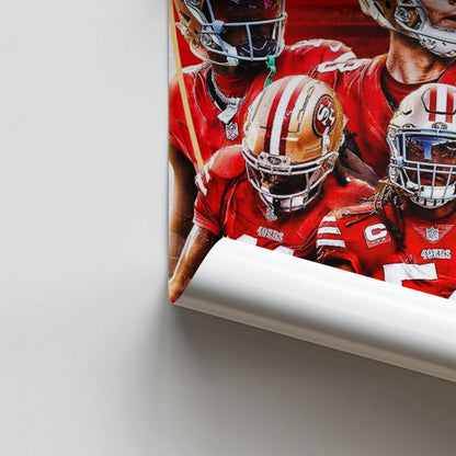 Poster San Francisco 49ers Rot