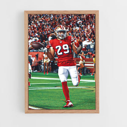 san-francisco-49ers-7 cadre Bois clair