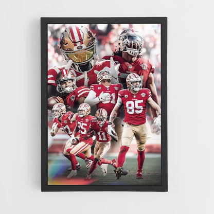 Teamplakat der San Francisco 49ers